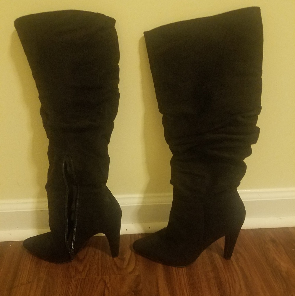 Black Knee High Boots
